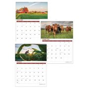 PRODUCTS | House of Doolittle 11 in. x 14 in. 12-Month (Jan-Dec 2026) 100 Percent Recycled Farm Life Wall Calendar - White/Multicolor Sheets