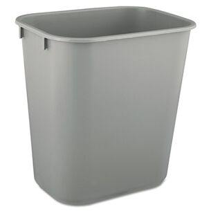 PRODUCTS | Rubbermaid Commercial 3.5-Gallon Rectangular Deskside Plastic Wastebasket - Gray