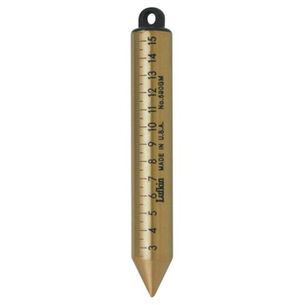 PRODUCTS | Lufkin 20 oz. Inage Solid Brass Cylindrical SAE/Metric Plumb Bob