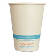 CUPS AND LIDS | World Centric 12 oz. NoTree Paper Cold Cups - Natural (1000/Carton)