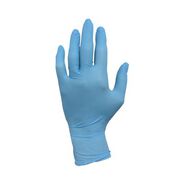 CLEANING GLOVES | HOSPECO ProWorks 9.5 in. Long 5.5. mil Thick Powder-Free Exam Grade Disposable Nitrile Gloves - Large Blue (1000/Carton)