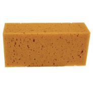 CLEANING CLOTHS | Unger 8.5 in. x 4 in. x 2.75 in. Fixi-Clamp Sponge - Yellow (10/Carton)