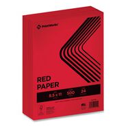 PRODUCTS | PrintWorks Professional 8.5 in. x 11 in. 24 lbs. Text Weight Color Paper - Red (1-Ream)