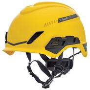 PROTECTIVE HEAD GEAR | MSA V-Gard H1 Fas-Trac III Pivot Trivent ANSI EN12492 Safety Helmet -  Yellow