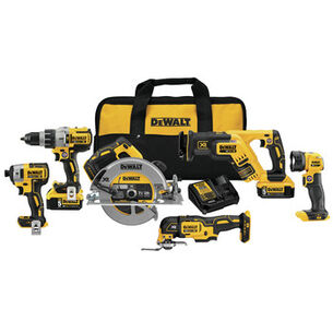 PRODUCTS | Dewalt 20V MAX XR Lithium-Ion Cordless 6-Tool Combo Kit (5 Ah)