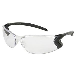EYE PROTECTION | MCR Safety Backdraft Anti-Fog Clear Glasses - Clear/Black
