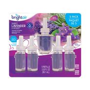 PRODUCTS | BRIGHT Air BRI00670 0.67 oz. Electric Scented Oil Air Freshener Refill - Sweet Lavender and Violet (5/Pack)