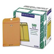 ENVELOPES AND MAILERS | Quality Park 6 in. x 9 in. #55 Square Flap Clasp/Gummed Closure Clasp Envelope - Brown Kraft (500/Carton)