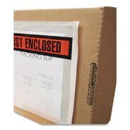 PRODUCTS | Duck 4.5 in. x 5.5 in. Top-Print Front Packing List/Invoice Enclosed Envelopes - Clear/Orange (500/Box)
