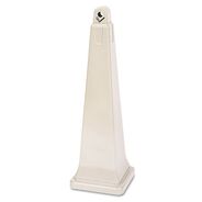 PRODUCTS | Rubbermaid Commercial 12.25 in. x 39.75 in. 1 gal. GroundsKeeper Pyramid Cigarette Waste Collector - Beige