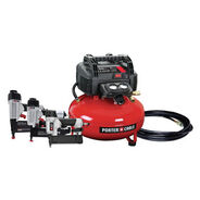  | Porter-Cable 3-Piece Nailer and 0.8 HP 6 Gallon Oil-Free Pancake Air Compressor Combo Kit