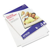 PHOTO PAPER | Epson 8.5 in. x 11 in. 10.4 mil Premium Photo Paper - High-Gloss Bright White (25/Pack)