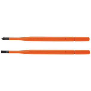 HAND TOOL ACCESSORIES | Klein Tools 2-Piece Single-End Insulated Screwdriver Blade Set
