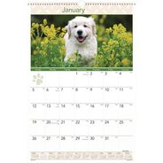 CALENDARS AND PLANNERS | AT-A-GLANCE DMW16728 12-Month (Jan to Dec): 2026 15.5 in. x 22.75 in. Puppies Photography Puppies Monthly Wall Calendar - White/Multicolor Sheets