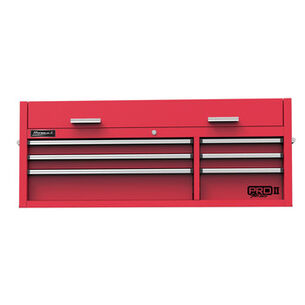 PRODUCTS | Homak 54 in. Pro 2 6-Drawer Top Chest (Red)