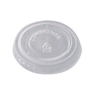 CUPS AND LIDS | World Centric PLA Clear Cold Cup Lids Fits 1 oz Portion Cups Plastic Clear 3000/Carton