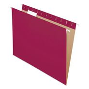 FILING AND FOLDERS | Pendaflex 1/5-Cut Tabs Letter Size Colored Hanging Folders - Burgundy (25/Box)