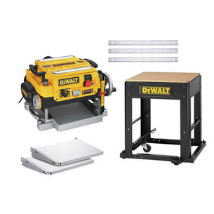 SAWS | Dewalt 13 in. Two-Speed Thickness Planer with Support Tables, Extra Knives and Mobile Stand