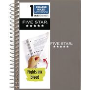 PRODUCTS | Five Star 7 x 5.5 Sheets (80) Wirebound Notebook - Randomly Assorted Cover Color