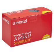 PENS PENCILS AND MARKERS | Universal 3.13 in. x 5.75 in. x 4 in. AC-Powered Electric Pencil Sharpener - Black