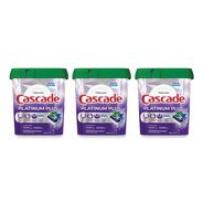 PRODUCTS | Cascade 80798635 Platinum Plus 28.4 oz. Tub ActionPacs Dishwasher Detergent Pods - Fresh Scent (3/Carton)