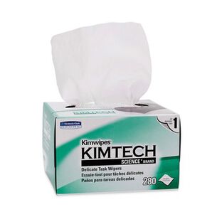 PRODUCTS | Kimtech 1-Ply 4.4 in. x 8.4 in. Kimwipes Delicate Task Wipers - Unscented, White (16800/Carton)