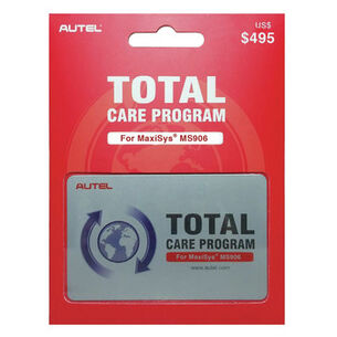  | Autel MaxiSYS MS906 1 Year Total Care Program Card