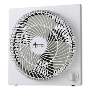 FLOOR FANS | Alera 120V 0.7 Amp 9 in. Corded 3-Speed Plastic Desktop Box Fan - White