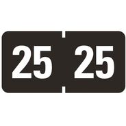 OFFICE AND OFFICE SUPPLIES | Smead "25-in 0.75 in. x 1.5 in. Yearly End Tab File Folder Labels - Black (1-Roll)
