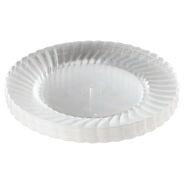 CUTLERY | WNA RSCW91512 9 in. Diameter Classicware Plastic Plates - Clear (12/Pack, 15 Packs/Carton)
