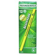 OFFICE AND OFFICE SUPPLIES | Dixon Ticonderoga Beginners HB (#2) Woodcase Pencil with Microban - Black Lead/Yellow Barrel (1-Dozen)