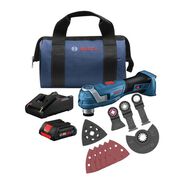 OSCILLATING TOOLS | Factory Reconditioned Bosch 18V Brushless Lithium-Ion Cordless StarlockPlus Oscillating Multi-Tool Kit (4 Ah)