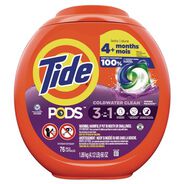 PRODUCTS | Tide PODS 66 oz. Tub HE Compatible Laundry Detergent - Spring Meadow (4/Carton)
