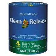 TAPES AND ADHESIVES | Duck Clean Release 1.41 in. x 60 yards 3 in. Core Painter's Tape - Blue (4/Pack)