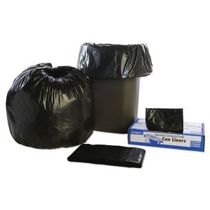 STORAGE AND ORGANIZATION | Stout by Envision 30 in. x 39 in. 1.3 mil. 30 Gallon Total Recycled Content Plastic Trash Bags - Brown/ Black (100/Carton)