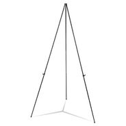 EASELS | Universal UNV43027 Heavy-Duty Instant Setup Aluminum 25 in. - 63 in. Height Foldaway Easel - Black