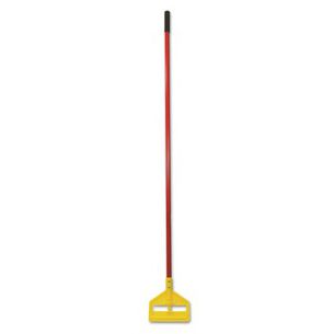 MOPS | Rubbermaid Commercial 60 in. Invader Fiberglass Side-Gate Wet-Mop Handle - Red/Yellow