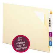 FILE JACKETS AND SLEEVES | Smead End Tab File Jacket with Antimicrobial Product Protection - Manila/Letter Size (100/Box)