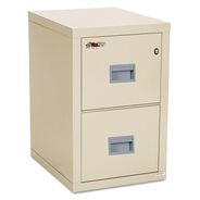 OFFICE FURNITURE AND LIGHTING | FireKing Compact Turtle 17.75 in. x 22.13 in. x 27.75 in. 2 Legal/Letter File Drawers 1-Hour Fire Insulated Vertical File - Parchment
