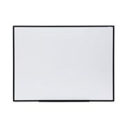 OFFICE AND OFFICE SUPPLIES | Universal 48 in. x 36 in. Design Series Deluxe Dry Erase Board - White Surface/Black Anodized Aluminum Frame