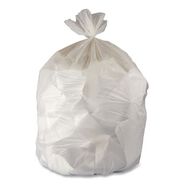 TRASH BAGS | Heritage 40 in. x 48 in. 3 mil 45 Gallon Linear Low-Density Can Liners - Clear (75/Carton)