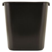 TRASH CANS | Rubbermaid Commercial 7-Gallon Rectangular Deskside Wastebasket - Black