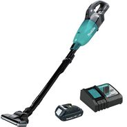 VACUUMS | Makita 18V LXT Brushless Lithium‑ion Cordless Compact Stick Trigger with Lock Vacuum Kit (2 Ah)