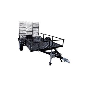 TOOL CARTS | Detail K2 6 ft. x 10 ft. Multi Purpose Open Rail Utility Trailer with Drive-Up Gate