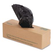 PRODUCTS | Tatco Dog Waste Bags Open-Face 0.5 gal 8-in x 13-in Black Perforated Roll 200 Bags/Roll 10 Rolls/Carton
