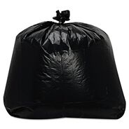 PRODUCTS | Trinity Plastics 43 in. x 47 in. 56 gal. 1.6 mil Flat Pack Low-Density Can Liners - Black (100/Carton)