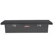CROSSOVERS TRUCK BOXES | JOBOX Aluminum Single Lid Low-Profile Full-size Crossover Truck Box (Black)