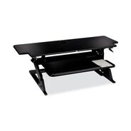 OFFICE FURNITURE AND LIGHTING | 3M 42 in. x 23.2 in. x 6.2 in. to 20 in. Precision Standing Desk - Black