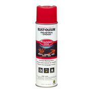 PAINT | Rust-Oleum Industrial Choice 17 oz. Aerosol Can M1800 System Water-Based Precision Line Marking Paint - Flat Safety Red (12/Carton)