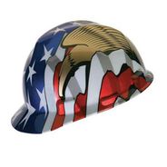 PRODUCTS | MSA American Freedom Series American Flag with 2 Eagles V-Gard Slotted Protective Cap